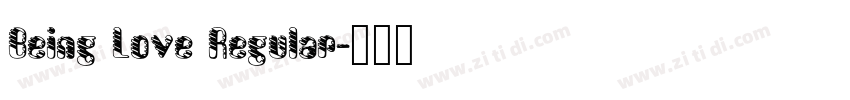 Being Love Regular字体转换